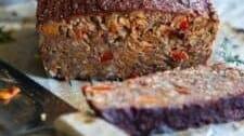 Vegan Lentil Loaf With a Maple-Balsamic Glaze