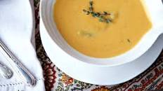 Vegan Roasted Butternut Squash with Asparagus Shoots