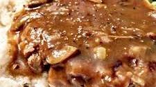 Vegan Salisbury Steak with Mushroom Gravy