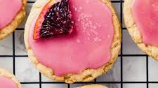 Vegan Sugar Cookies with Blood Orange Glaze