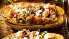 Vegetarian Stuffed Delicata Squash