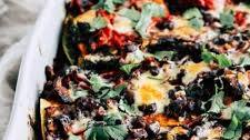 Vegetarian Taco Casserole with Black Beans and Veggies