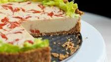 Virgin Bloody Mary Swirl Cheesecake