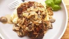 Wagyu Beef Salisbury Steak with Parmesan Mashed Potatoes