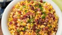 warm corn bacon salad