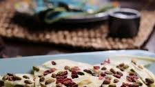 White Chocolate Bark with Pistachios and Dried Cranberries