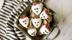 White Chocolate Covered Strawberry Ghosts