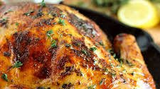 Whole Roasted Lemon Pepper Chicken