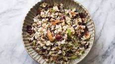 Wild Rice Salad with Cranberries and Pecans