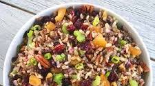 Wild Rice Salad with Cranberries & Pecans