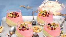 Winter berry & white chocolate pots