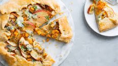 Winter Squash, Apple and Blue Cheese Galette