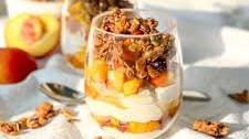 Yogurt Peach Parfait