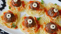 Zombie Eyes – Halloween Meatballs