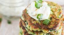 Zucchini Fritters with Herb-Garlic Aioli