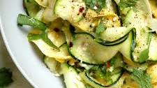 Zucchini Salad With Mint and Parmesan