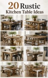 20 Rustic Kitchen Table Ideas To Inspire Your Home rustic-kitchen-table-ccccc-91465